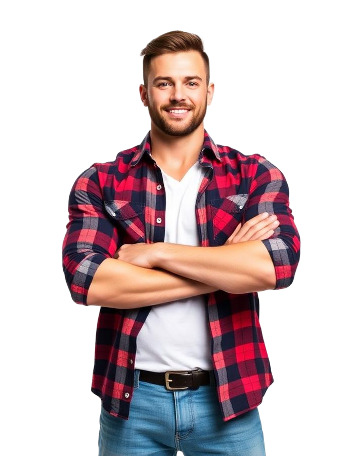 Confident man who takes Trivaxa Male Enhancement Gummies daily